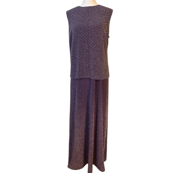 Alex Evenings Glitter Embellished Long Gown Plus Petite Size 16WP - Picture 1 of 10